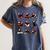Cat Reading Books Lover Christmas Cat Lover Xmas Women's Comfort Colors T-Shirt Moss