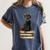 Cat Sitting On Books Women's Comfort Colors T-Shirt Moss
