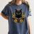 Cat For Women Book Lover Cute Cat And Book Women's Comfort Colors T-Shirt Moss