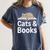 Cats And Books Women's Comfort Colors T-Shirt Moss