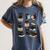 Cats Reading Books Cat Lover Women's Comfort Colors T-Shirt Moss