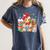 Christmas Gingerbread Man Reading Book Snowflake Teacher Women's Comfort Colors T-Shirt Moss Christmas Gingerbread Man Reading Book Snowflake Teacher Women's Comfort Colors T-Shirt Moss