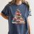 Christmas Tree Book Bookworm Women's Comfort Colors T-Shirt Moss