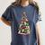 Christmas Tree Of Books For Readers And Librarians Women's Comfort Colors T-Shirt Moss