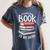 I Closed My Book To Be Here Books Lover Bookworm Women's Comfort Colors T-Shirt Moss