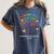 Color Our World Summer Reading Program 2025 Trippy Book Tree Women's Comfort Colors T-Shirt Moss