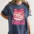 Coquette Bow All Booked For Valentines Teacher Book Women's Comfort Colors T-Shirt Moss