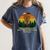 More Course Not People Disc Golf Introvert Golfer Antisocial Women's Comfort Colors T-Shirt Moss