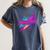 Cowabunga Retro 80s 90s Nostalgia Slang Neon Grunge Art Women's Comfort Colors T-Shirt Moss