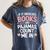Cozy Up If It Involves Books And Pajamas I'm In Women's Comfort Colors T-Shirt Moss