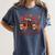 Cozy Season Autumn Leaves Books Pumpkins Fall Halloween Women's Comfort Colors T-Shirt Moss