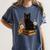 Cute Cat Book Flowers Women's Comfort Colors T-Shirt Moss