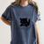 Cute Cats And Books Aesthetic Feline Reader Graphic Premium Tri-Blend Women's Comfort Colors T-Shirt Moss