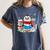 Cute Christmas A Penguin Reading Book Snowflake Hot Teacher Women's Comfort Colors T-Shirt Moss