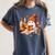 Cute Ghost Reading Book Lovers Halloween Pumpkin Women Girls Women's Comfort Colors T-Shirt Moss