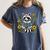 Cute Raccoon Reading Book Flowers Women's Comfort Colors T-Shirt Moss Cute Raccoon Reading Book Flowers Women's Comfort Colors T-Shirt Moss