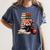 Cute Red Panda Reading Book Animal Bookworm Women's Comfort Colors T-Shirt Moss