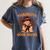 Cute Thanksgiving Teacher Librarian Thankful Reading Books Women's Comfort Colors T-Shirt Moss