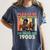 Dad Fathers Day Please Be Patient I'm From The 1900s Women's Comfort Colors T-Shirt Moss