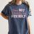 Does NOT Identify As Friendly Sarcastic Introvert Women's Comfort Colors T-Shirt Moss Does NOT Identify As Friendly Sarcastic Introvert Women's Comfort Colors T-Shirt Moss