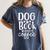 Dog Book And Coffee Fun Typographic Premium Tri-Blend Women's Comfort Colors T-Shirt Moss Dog Book And Coffee Fun Typographic Premium Tri-Blend Women's Comfort Colors T-Shirt Moss