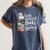 Easily Distracted By Books And Gnomes Women's Comfort Colors T-Shirt Moss Easily Distracted By Books And Gnomes Women's Comfort Colors T-Shirt Moss