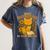 Easily Distracted By Cats And Books Cute Cat Book Lover Women's Comfort Colors T-Shirt Moss