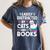 Easily Distracted By Cats And Books Cute Cat And Book Lovers Women's Comfort Colors T-Shirt Moss