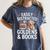 Easily Distracted By Goldens & Books Golden Retriever Dog Women's Comfort Colors T-Shirt Moss