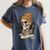 Elder Emo Skeleton Beanie Nostalgia Scene Aesthetic Women's Comfort Colors T-Shirt Moss Elder Emo Skeleton Beanie Nostalgia Scene Aesthetic Women's Comfort Colors T-Shirt Moss