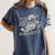Even Her Books Were Naughty Santa Reading Christmas Women's Comfort Colors T-Shirt Moss
