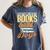 Everything I Need Is Books & Dogs Reader Book Read Reading Women's Comfort Colors T-Shirt Moss