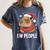 Ew People Capybara Christmas Introvert Holiday Humor Women's Comfort Colors T-Shirt Moss