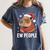 Ew People Capybara Christmas Introvert Holiday Humor Women's Comfort Colors T-Shirt Moss