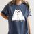 Ew People Introvert Sayings Sarcastic Cat Quote Women's Comfort Colors T-Shirt Moss
