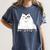 Ew People Introvert Sayings Sarcastic Cat Quote Women's Comfort Colors T-Shirt Moss