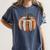 Fall Book Pumpkin Halloween Teacher Librarian Thanksgiving Women's Comfort Colors T-Shirt Moss