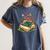 Floral Book Bloom Wildflowers Literature Nature Fantasy Women's Comfort Colors T-Shirt Moss