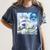 Frutiger Aero Aesthetic Tech Great Wave Of Kanagawa Fishes Women's Comfort Colors T-Shirt Moss Frutiger Aero Aesthetic Tech Great Wave Of Kanagawa Fishes Women's Comfort Colors T-Shirt Moss