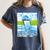 Frutiger Aero Aesthetic Tech Water Fishes Monitor Screen Raglan Baseball Tee Women's Comfort Colors T-Shirt Moss Frutiger Aero Aesthetic Tech Water Fishes Monitor Screen Raglan Baseball Tee Women's Comfort Colors T-Shirt Moss