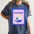 Fun Cute Introvert Cat Character With Wine Women's Comfort Colors T-Shirt Moss