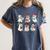 Ghost Santa Elf Squad Read Books Bookish Librarian Christmas Women's Comfort Colors T-Shirt Moss