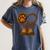 Girl Who Loves Dogs & Books Heart Dog Lover Reader Reeding Women's Comfort Colors T-Shirt Moss