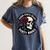 Good Girls Read Dirty Books Smut Reader Dark Romance Skull Women's Comfort Colors T-Shirt Moss
