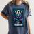 Gothic Girl Tarot Card Introverted Reader And Reading Women's Comfort Colors T-Shirt Moss