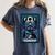 Gothic Girl Tarot Card Introverted Reader And Reading Women's Comfort Colors T-Shirt Moss