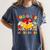 Groovy 100 Days In The Books Reading 100th Day Of School Women's Comfort Colors T-Shirt Moss