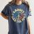 Groovy Like The 70s Peace Aesthetic Nostalgia 1970's Retro Women's Comfort Colors T-Shirt Moss