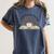 Groovy Flowers Love God Drink Coffee Read Books Christian Women's Comfort Colors T-Shirt Moss