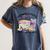 Happiness Is Coffee And a Good Book Women Love Reading Book Women's Comfort Colors T-Shirt Moss